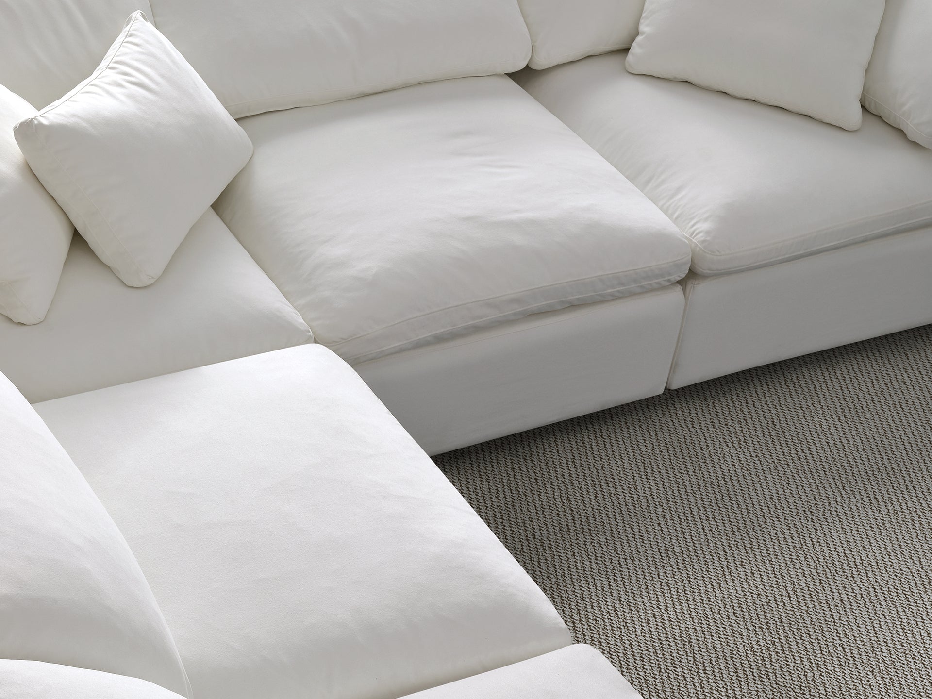 Aria 6 seater L-shaped corner sectional sofa