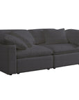 Aria 3 seater linear sofa in stain resistant fabric