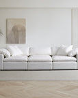 Aria 5 seater linear sofa in stain resistant fabric