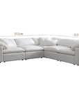 Aria 6 seater L-shaped corner sectional sofa