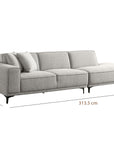 Brian 5 seater open-end linear sofa