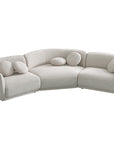 Carter 5 seater curved sofa with gently curved backrest