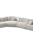 Carter large 6-8 seater curved sofa with gently curved backrest
