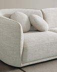 Carter 5 seater with gently curved backrest linear sofa