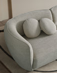 Carter large 6-8 seater curved sofa with gently curved backrest
