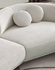 Carter 5 seater curved sofa with gently curved backrest