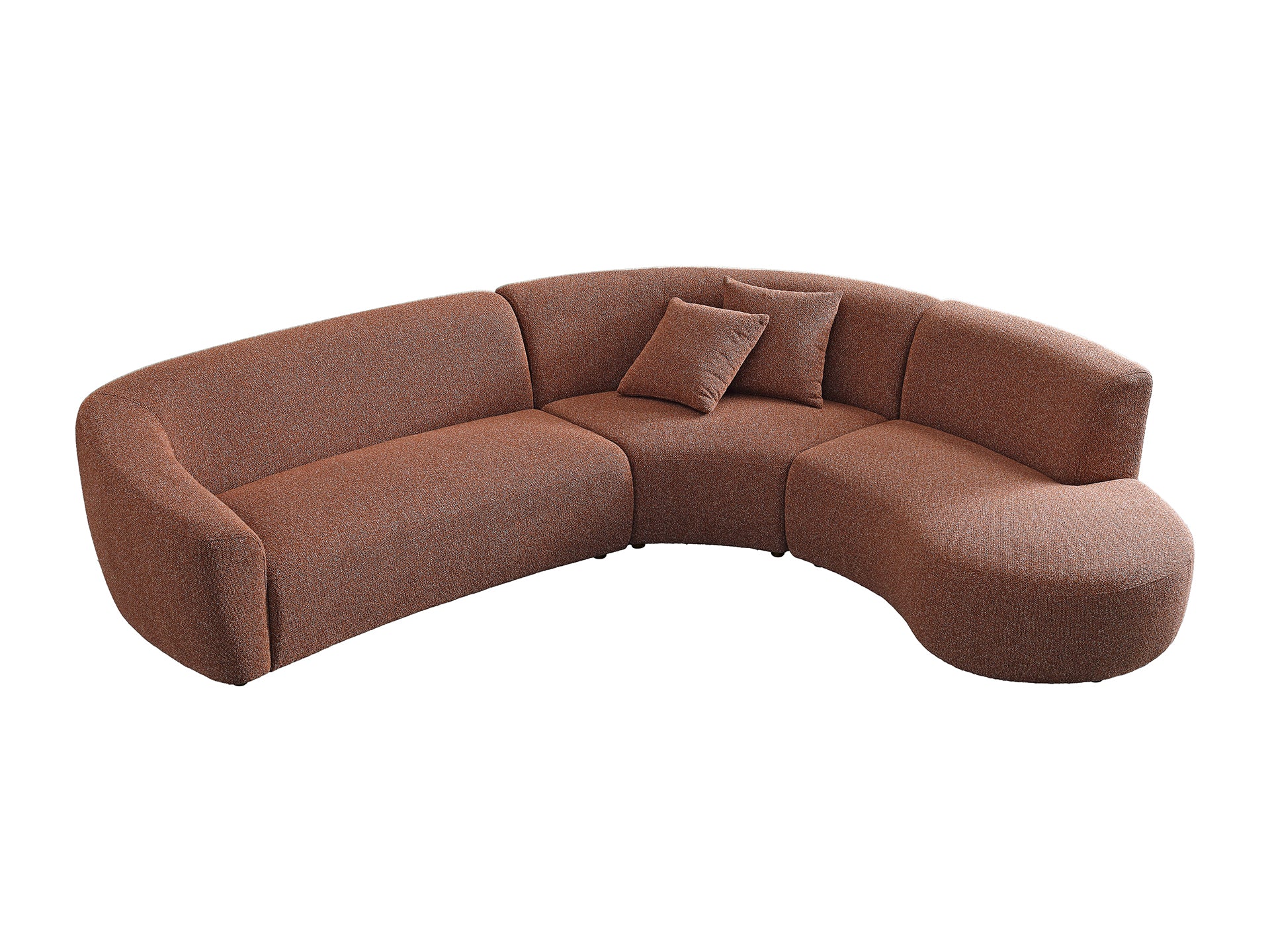 Chase 5 seater corner curved L-shape sofa
