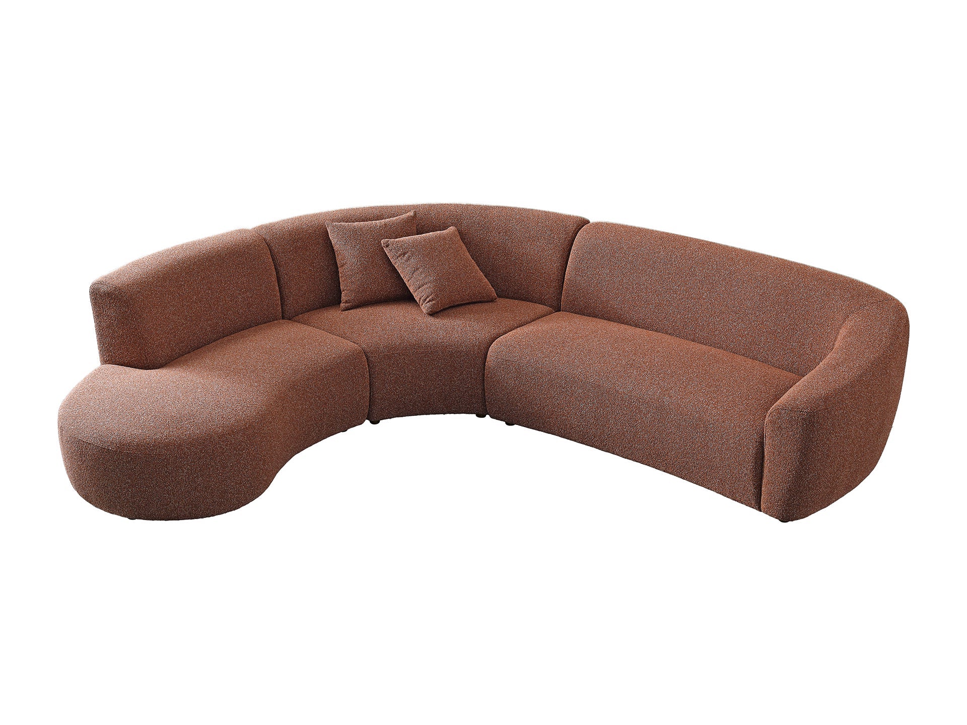 Chase 5 seater corner curved L-shape sofa