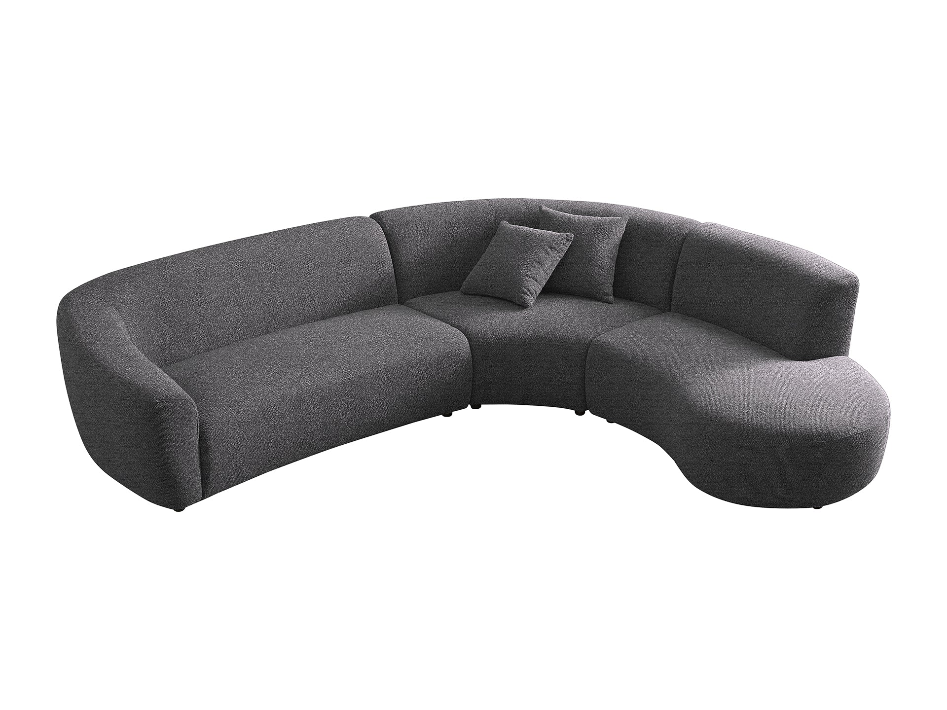 Chase 5 seater corner curved L-shape sofa