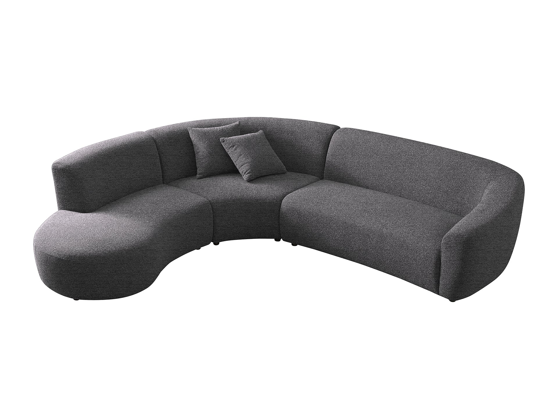 Chase 5 seater corner curved L-shape sofa