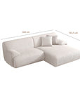 Eclipse 3 seater with chaise L-shaped sofa