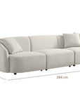 Elise Endurance fabric 5 seater sectional sofa