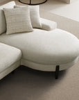 Gregory 5 seater with round chaise sectional sofa