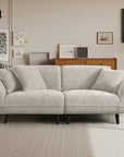 Huebert 3 seater sofa with movable backrest