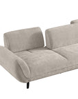 Huebert 3 seater sofa with movable backrest