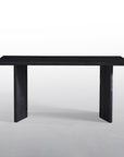 Keith - Black Ash Wood Dining Table with Solid wooden Legs
