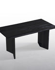 Keith - Black Ash Wood Dining Table with Solid wooden Legs
