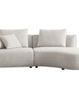 Lorraine 3-seater sectional sofa with curved chaise
