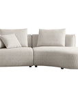 Lorraine 3-seater sectional sofa with curved chaise