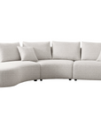 Lorraine 5-seater sectional sofa with curved chaise