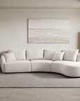 Lorraine 5-seater sectional sofa with curved chaise