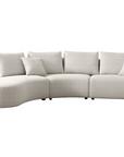 Lorraine 5-seater sectional sofa with curved chaise
