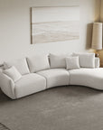 Lorraine 5-seater sectional sofa with curved chaise