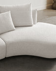 Lorraine 5-seater sectional sofa with curved chaise