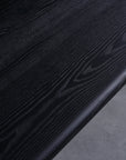 Miles - Solid Black Ash Wood Dining Table