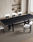 Miles Dining Set with Barrel Chairs