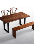 Rowan Dining Set with Hansen Chairs and Dorset Bench