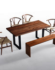 Rowan Dining Set with Hansen Chairs and Dorset Bench