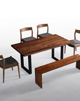 Rowan Dining Set with Jaymus Chairs and Dorset Bench