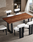 Rowan Dining Set with Barrel Chairs