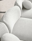 Carter 5 seater curved sofa with gently curved backrest