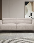 Samuel 3 seater robot vacuum friendly sofa with adjustable headrest