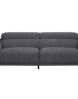 Samuel 3 seater robot vacuum friendly sofa with adjustable headrest