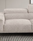 Samuel 5 seater robot vacuum friendly L-shaped sofa with adjustable headrest