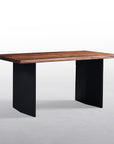 Tyson - American Black Walnut Dining Table with solid Metal Legs
