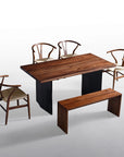 Tyson Dining Set with Hansen Chairs and Dorset Bench