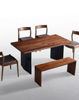 Tyson Dining Set with Jaymus Chairs and Dorset Bench