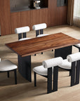 Tyson Dining Set with Barrel Chairs