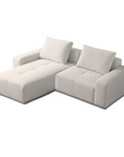 Valarie 3 seater and chaise L-shaped sofa