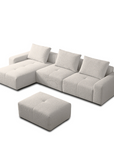 Valarie 5 seater L-shaped sofa with chaise and ottoman