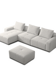 Valarie 5 seater L-shaped sofa with chaise and ottoman