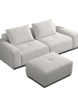 Valarie 3 seater linear sofa and ottoman