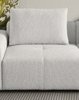 Valarie 5 seater L-shaped sofa with chaise and ottoman