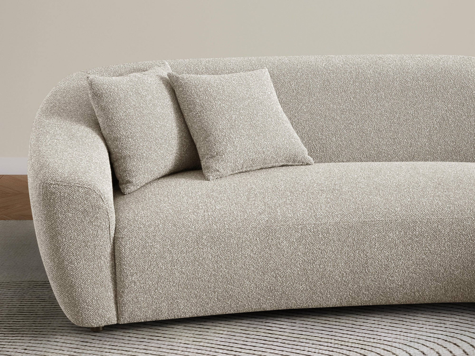 Chase 5 seater corner curved L-shape sofa