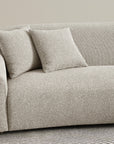 Chase 3 seater with curved chaise sectional sofa