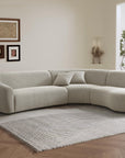 Chase 5 seater corner curved L-shape sofa